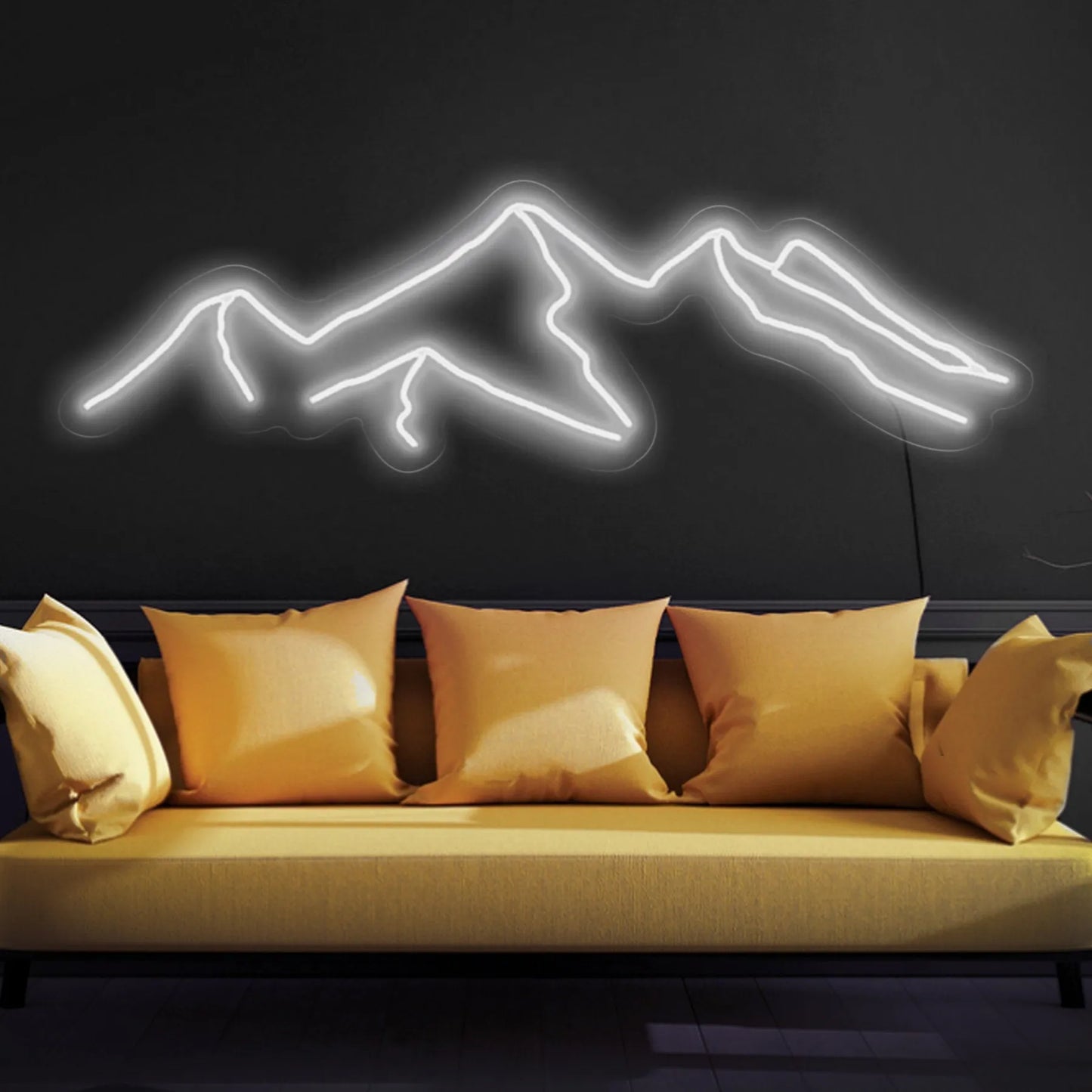 Mountain neon sign
