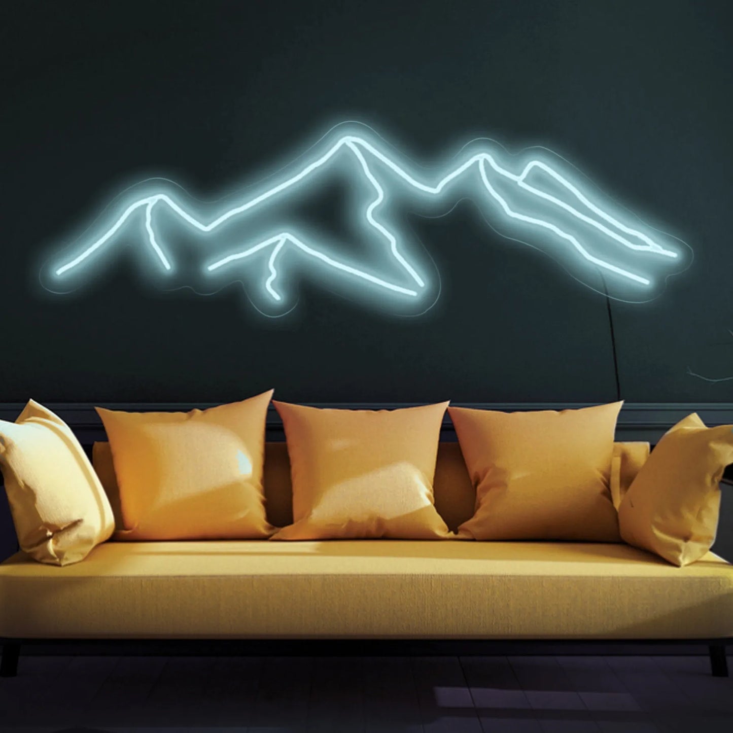 Mountain neon sign