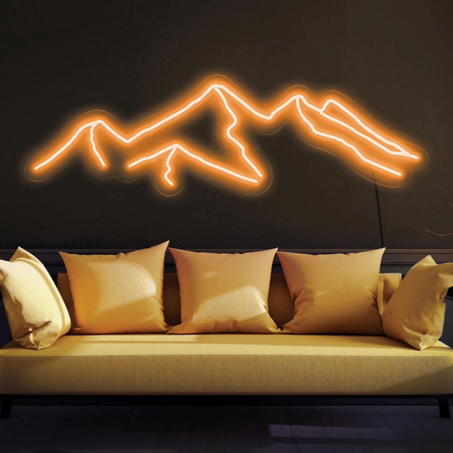 Mountain neon sign