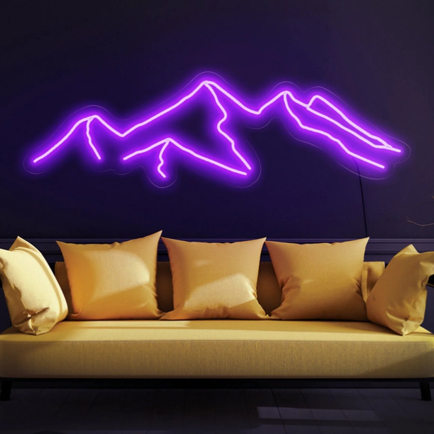 Mountain neon sign