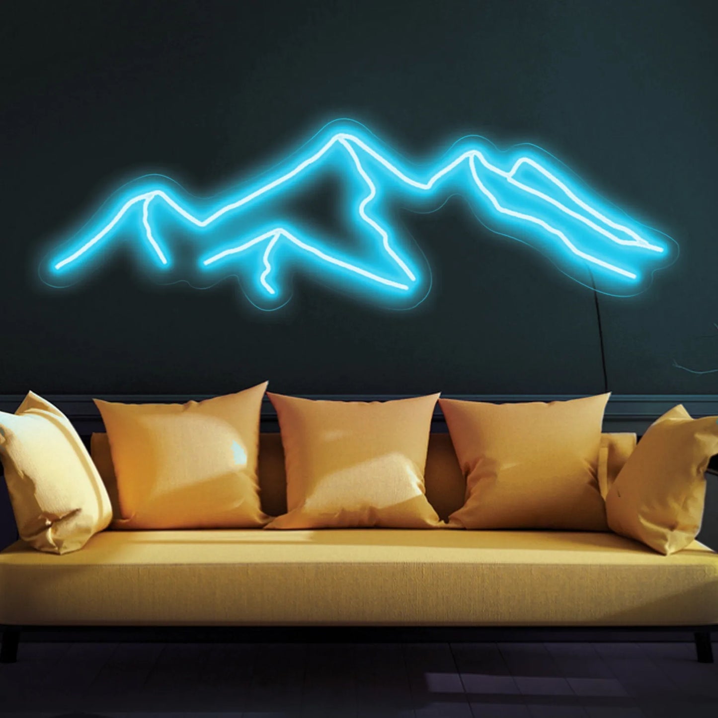 Mountain neon sign