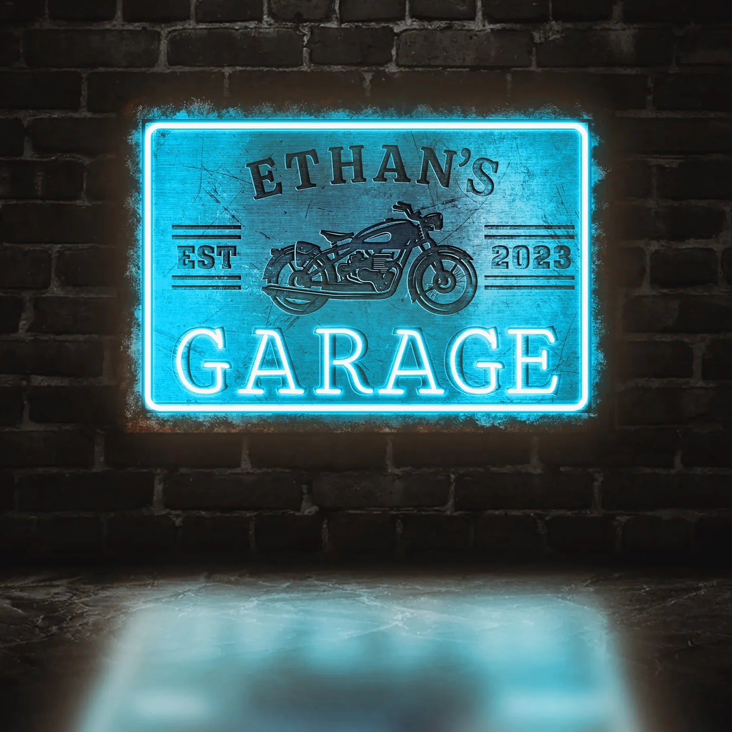 Custom garage led sign for dad