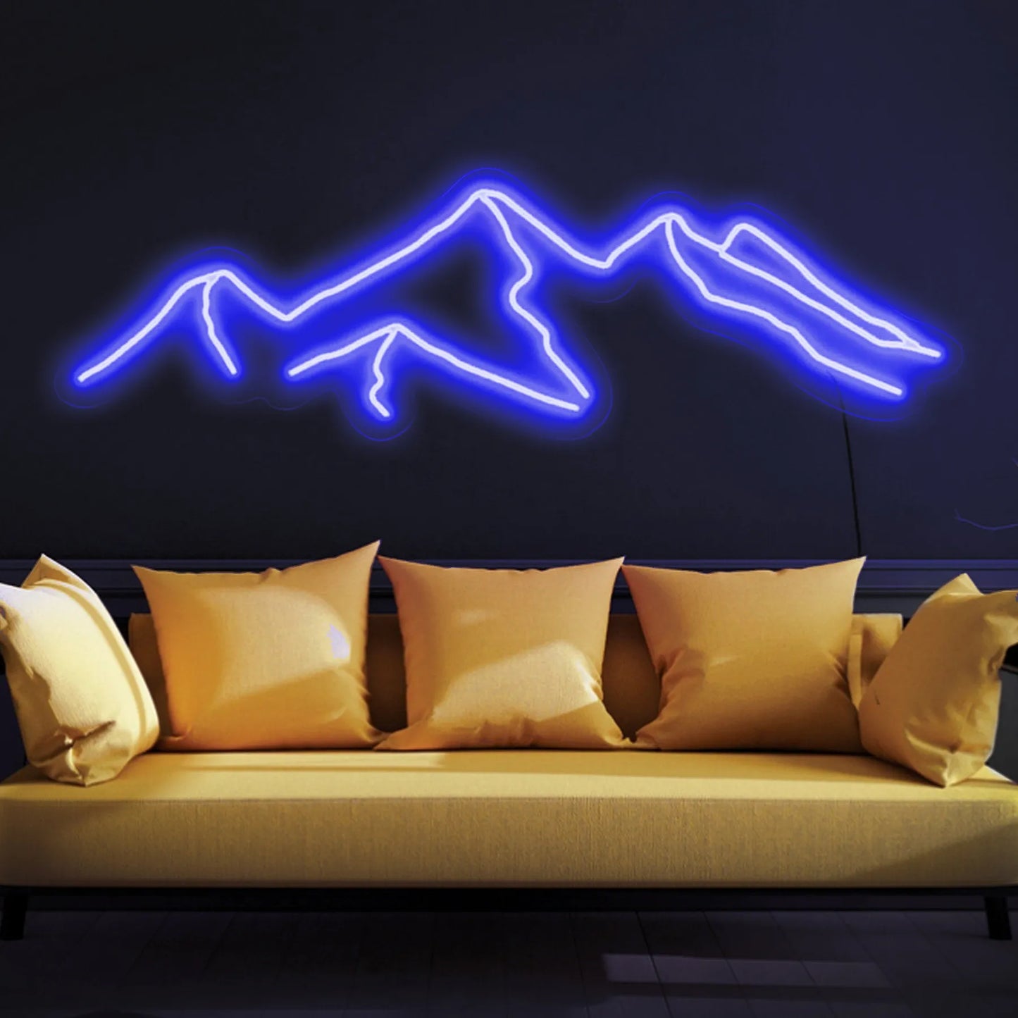 Mountain neon sign