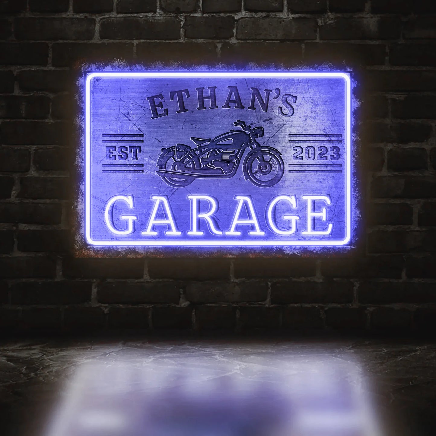 Custom garage led sign for dad