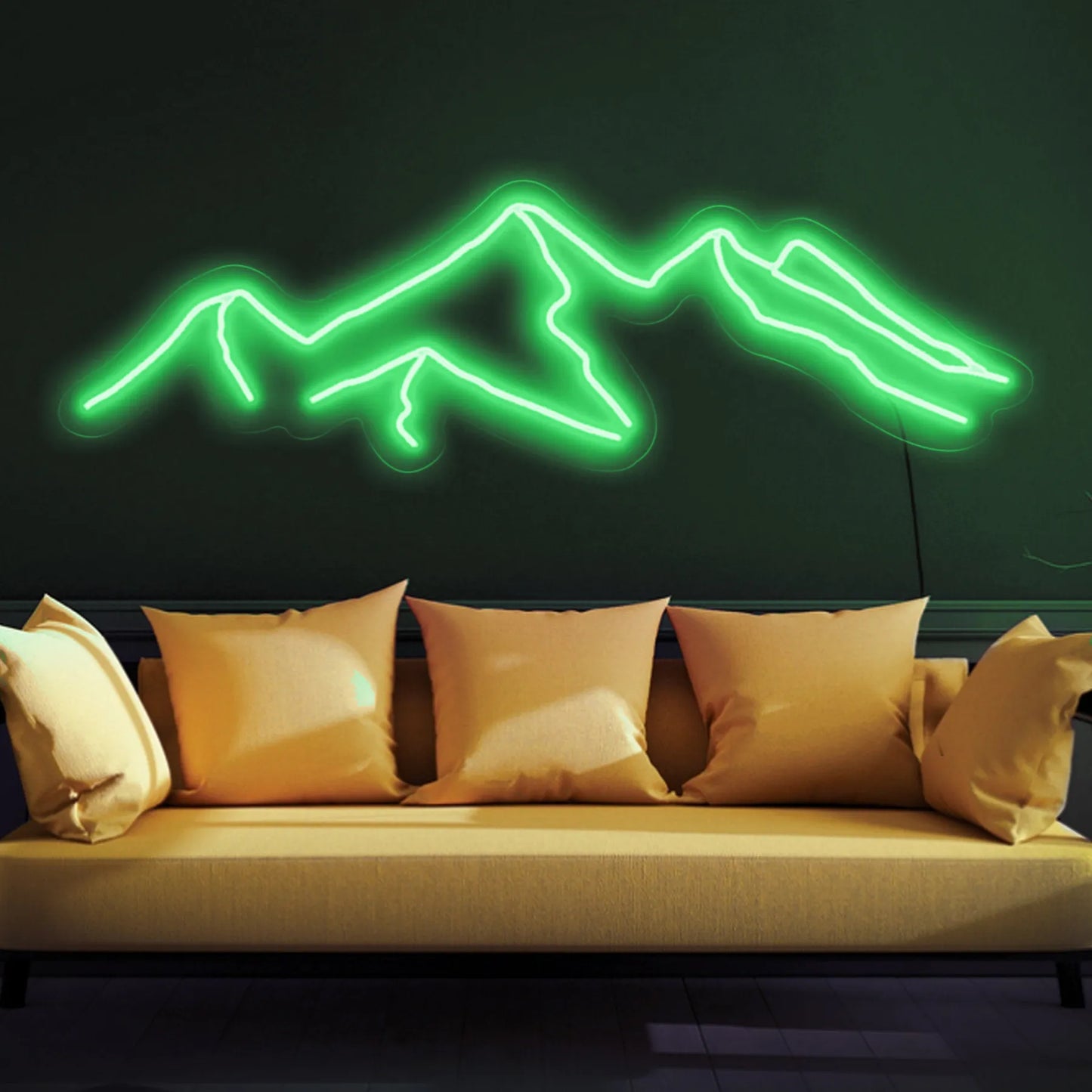 Mountain neon sign