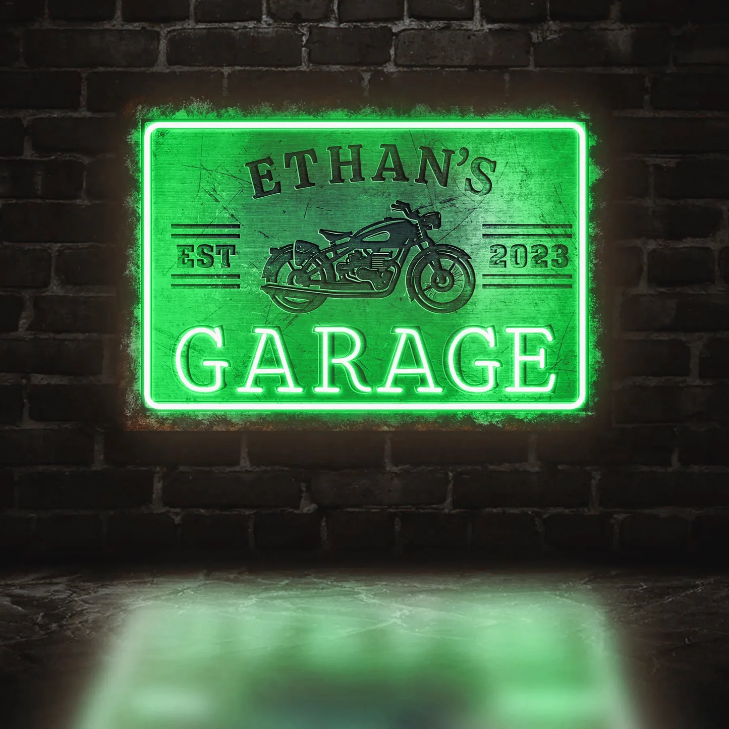 Custom garage led sign for dad