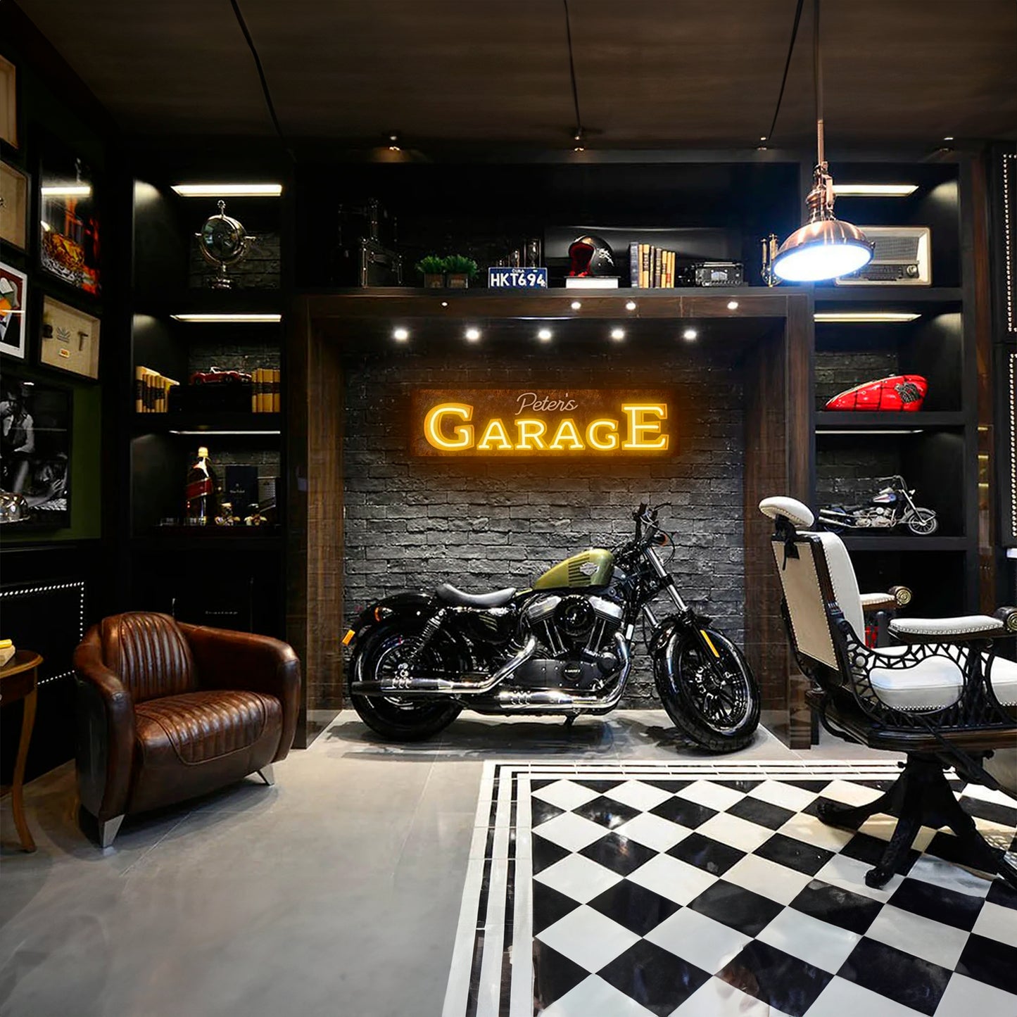 CUSTOM GARAGE NAME SIGN