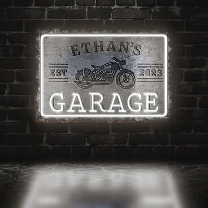Custom garage led sign for dad