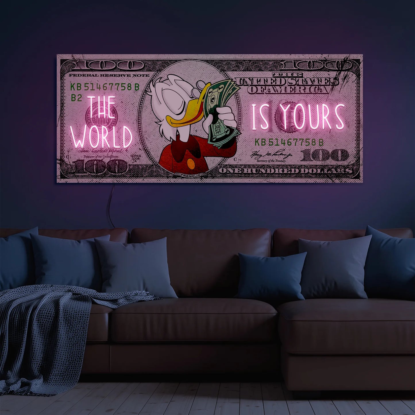 THE WORLD IS YOURS NEON SIGN
