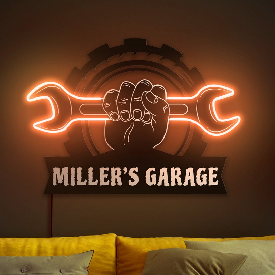 Сustom garage neon sign