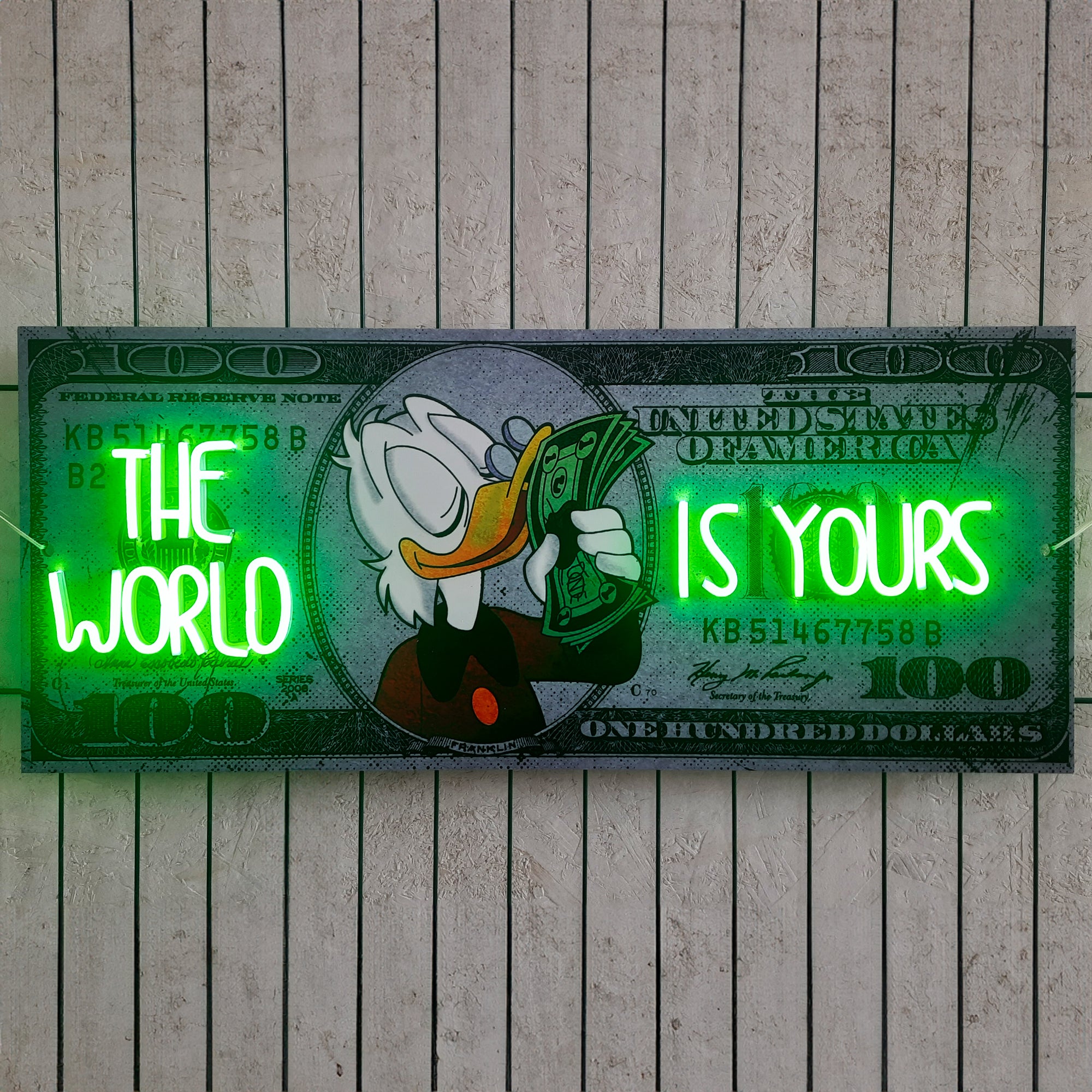 THE WORLD IS YOURS NEON SIGN