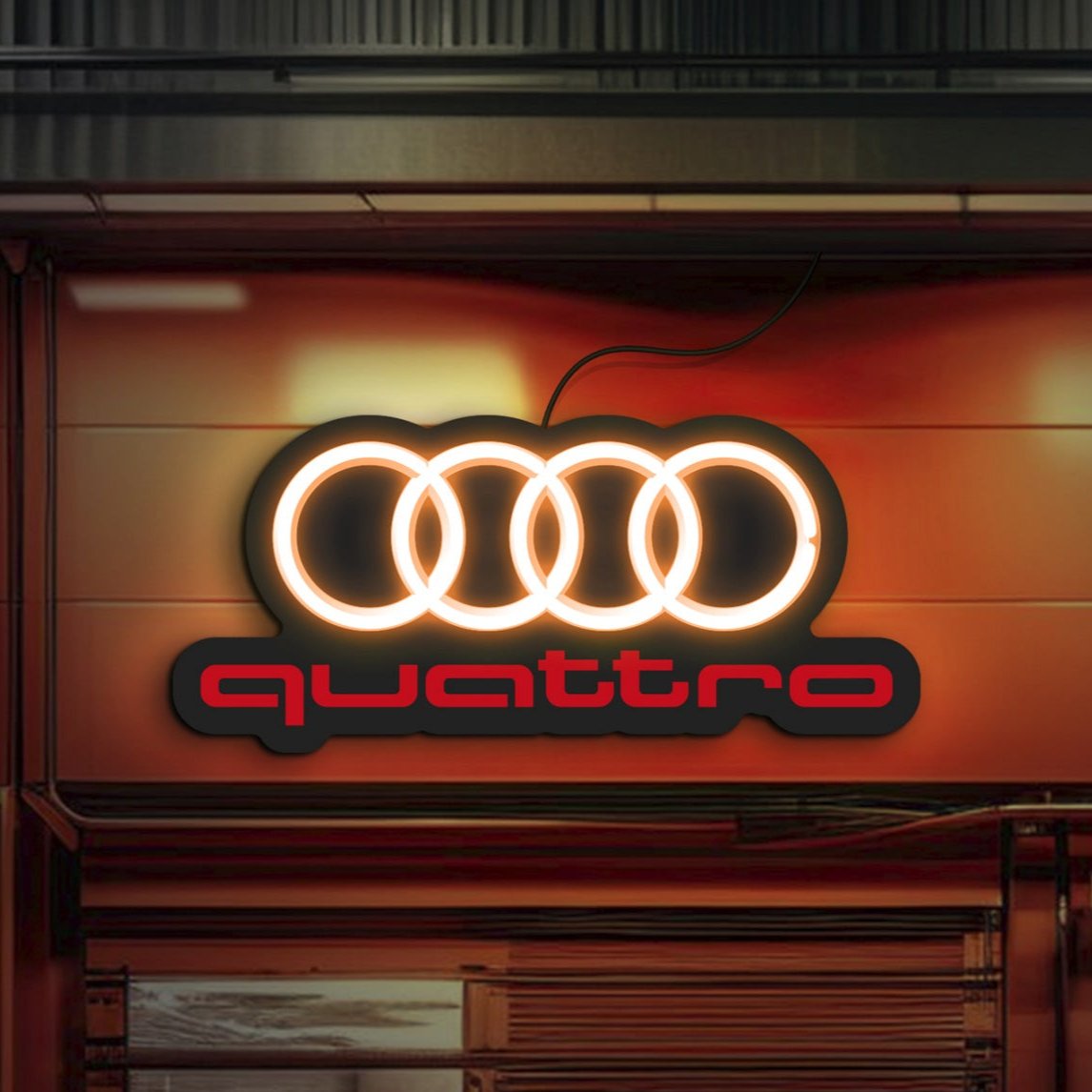 Audi neon sign