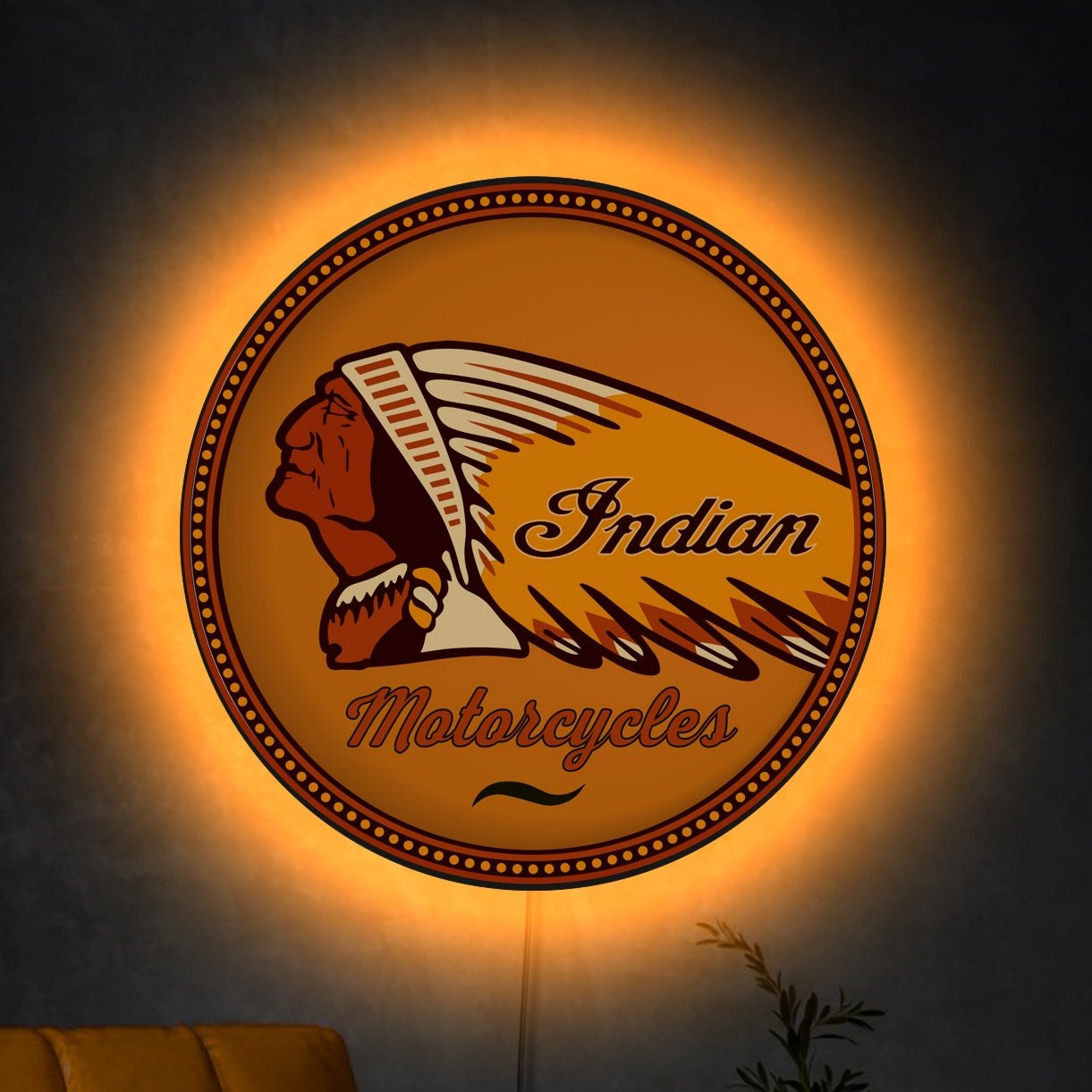 INDIAN MOTORCYCLES NEON SIGN