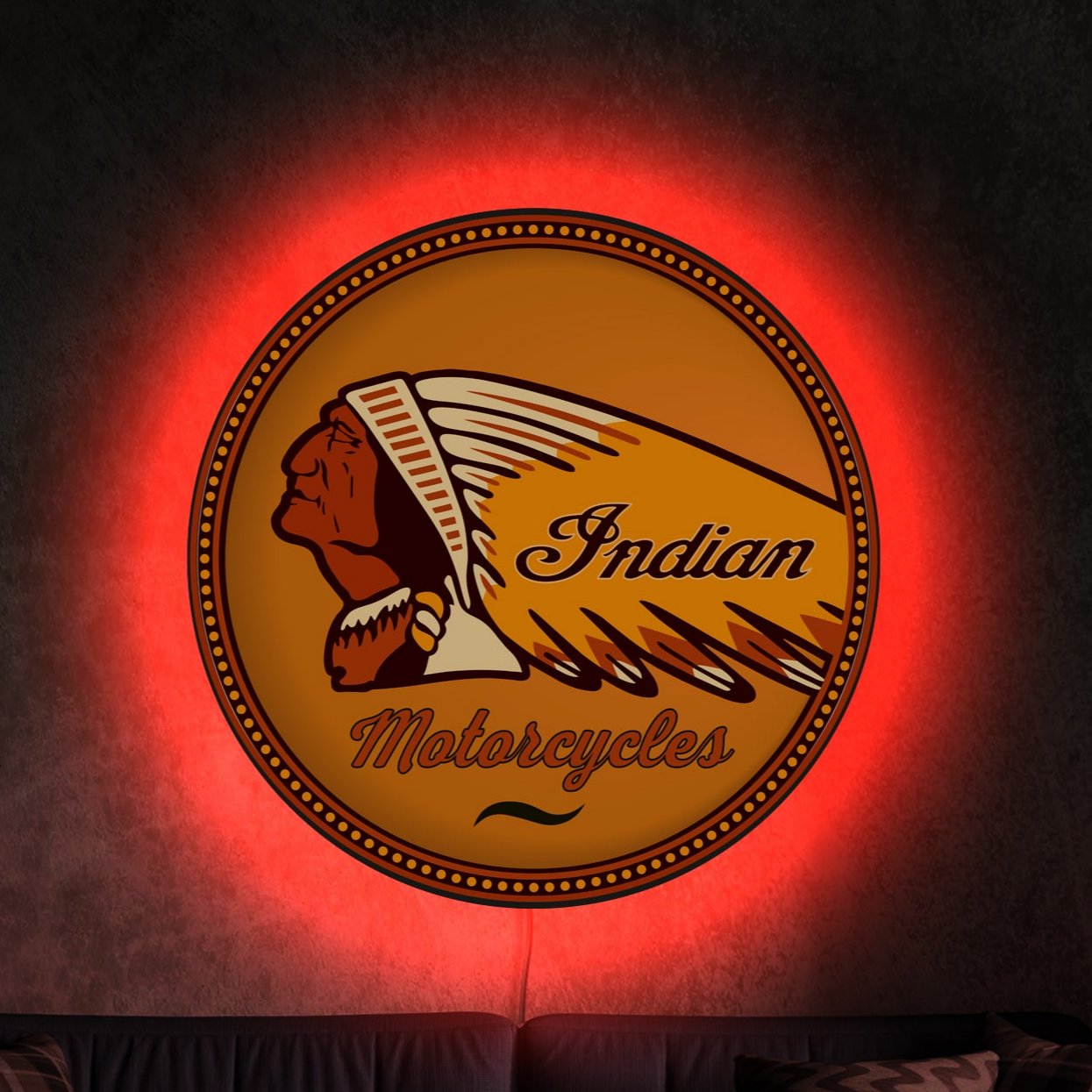 INDIAN MOTORCYCLES NEON SIGN