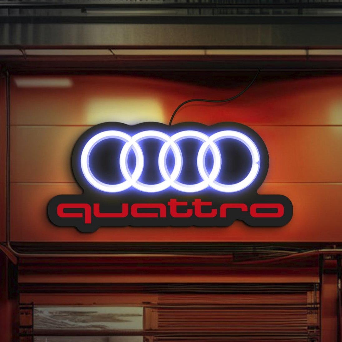 Audi neon sign