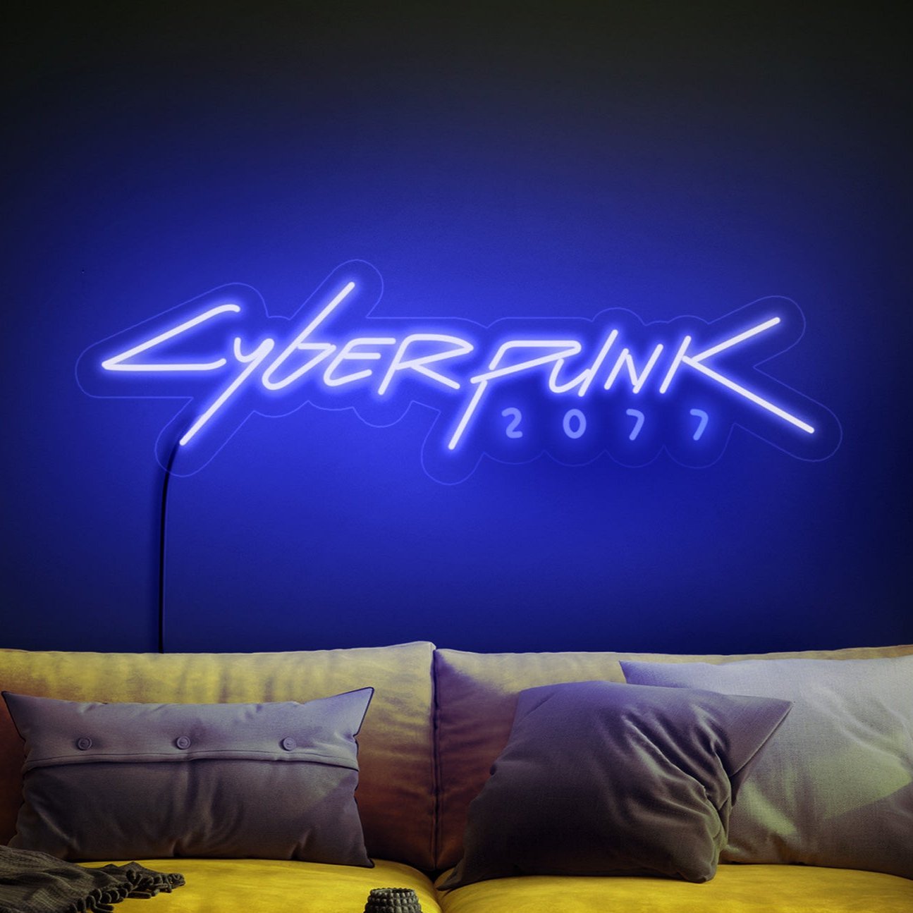 Cyberpunk neon sign