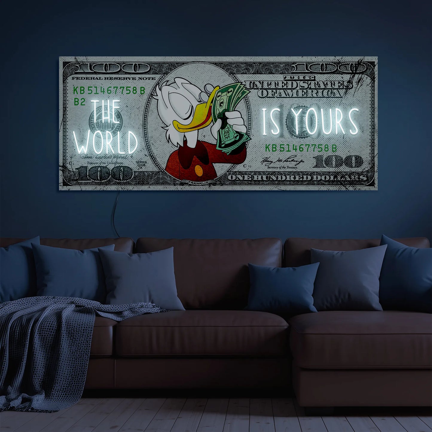 THE WORLD IS YOURS NEON SIGN