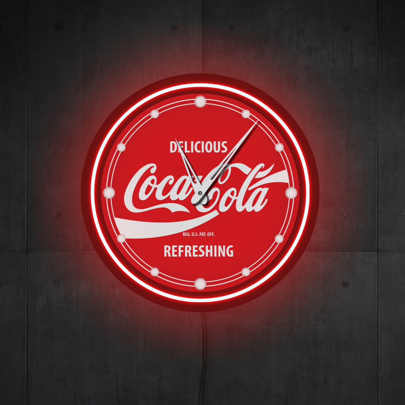 COCA COLA NEON CLOCK