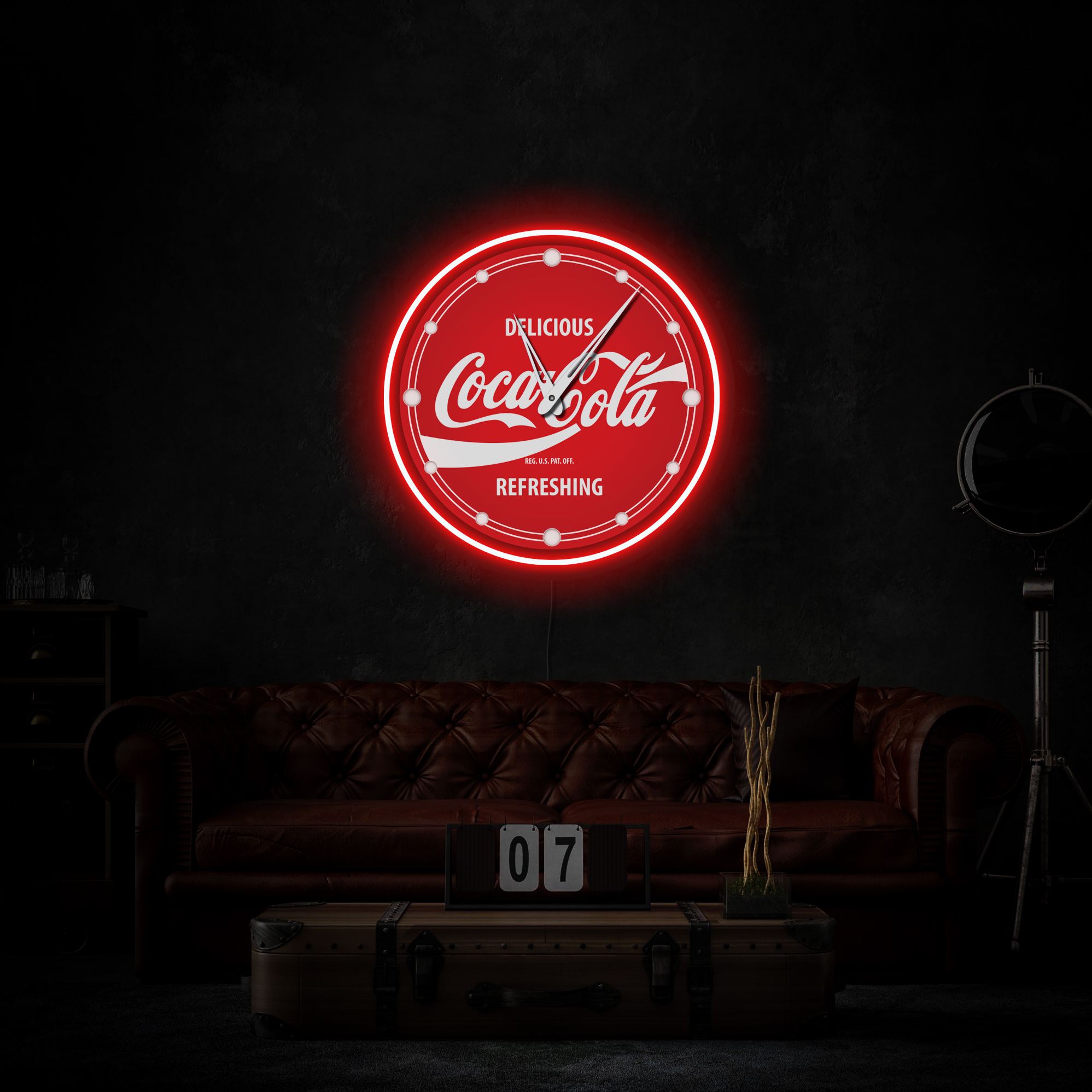 COCA COLA NEON CLOCK