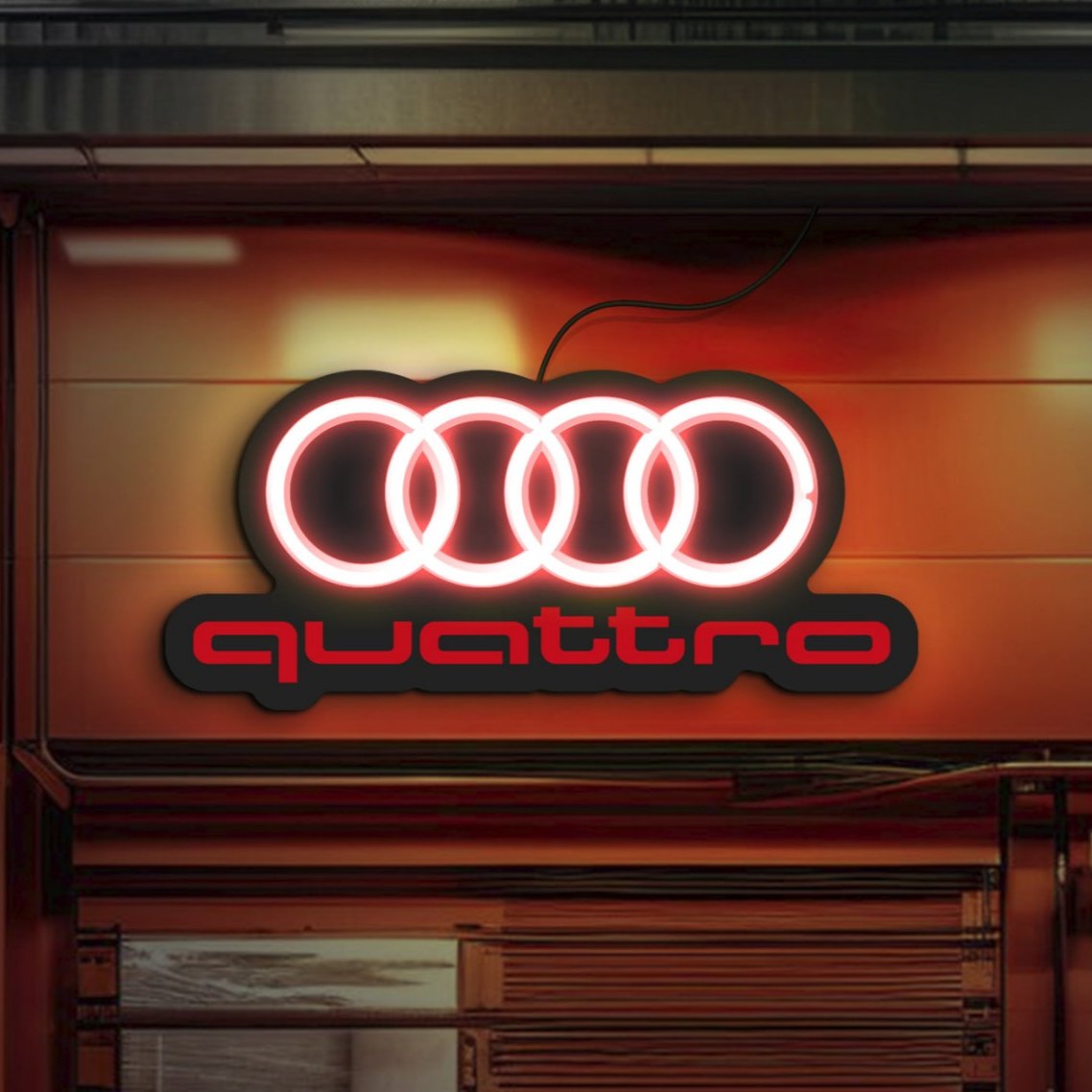 Audi neon sign