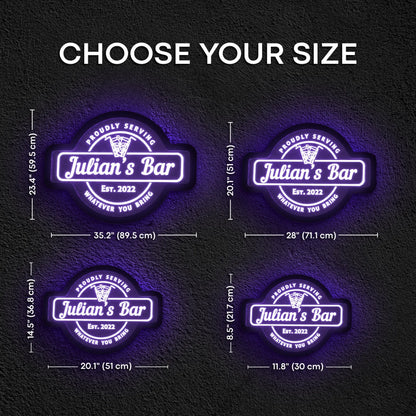 CUSTOM BAR NAME NEON SIGN