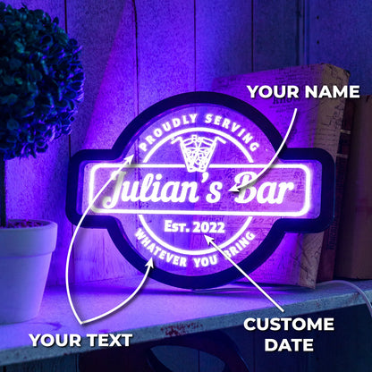 CUSTOM BAR NAME NEON SIGN