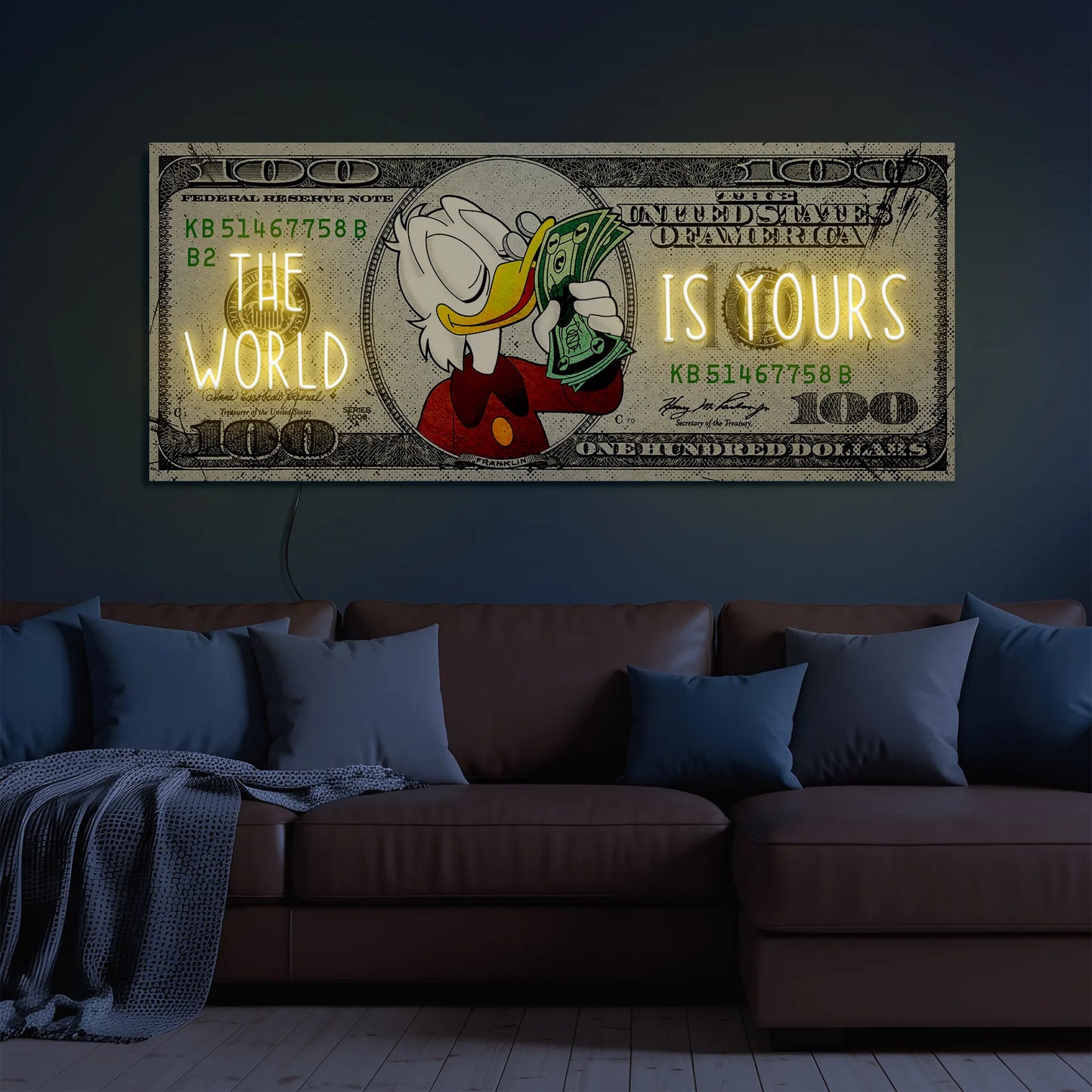 THE WORLD IS YOURS NEON SIGN