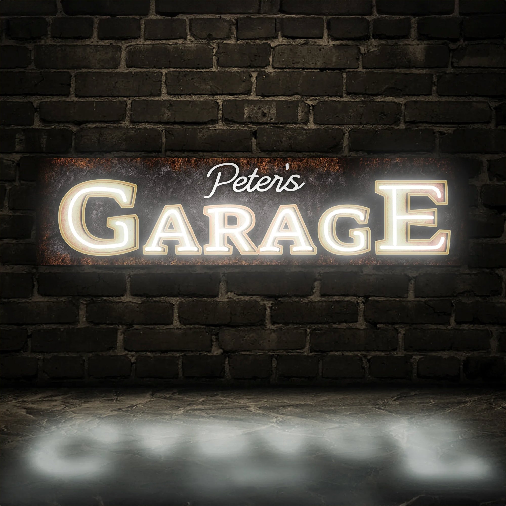 CUSTOM GARAGE NAME SIGN