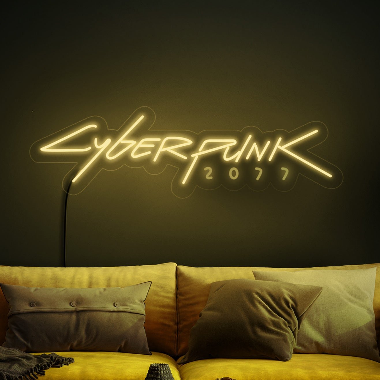 Cyberpunk neon sign