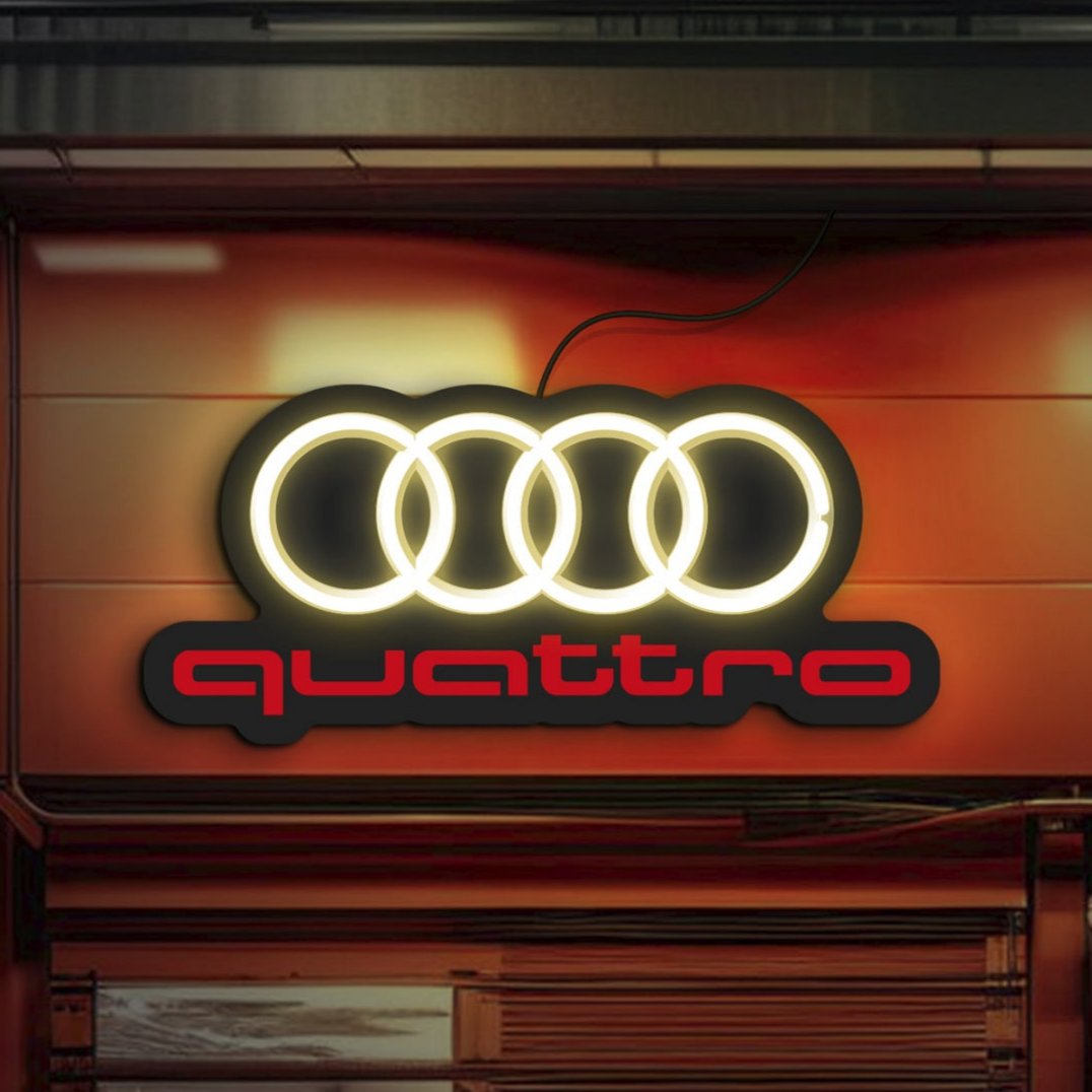 Audi neon sign