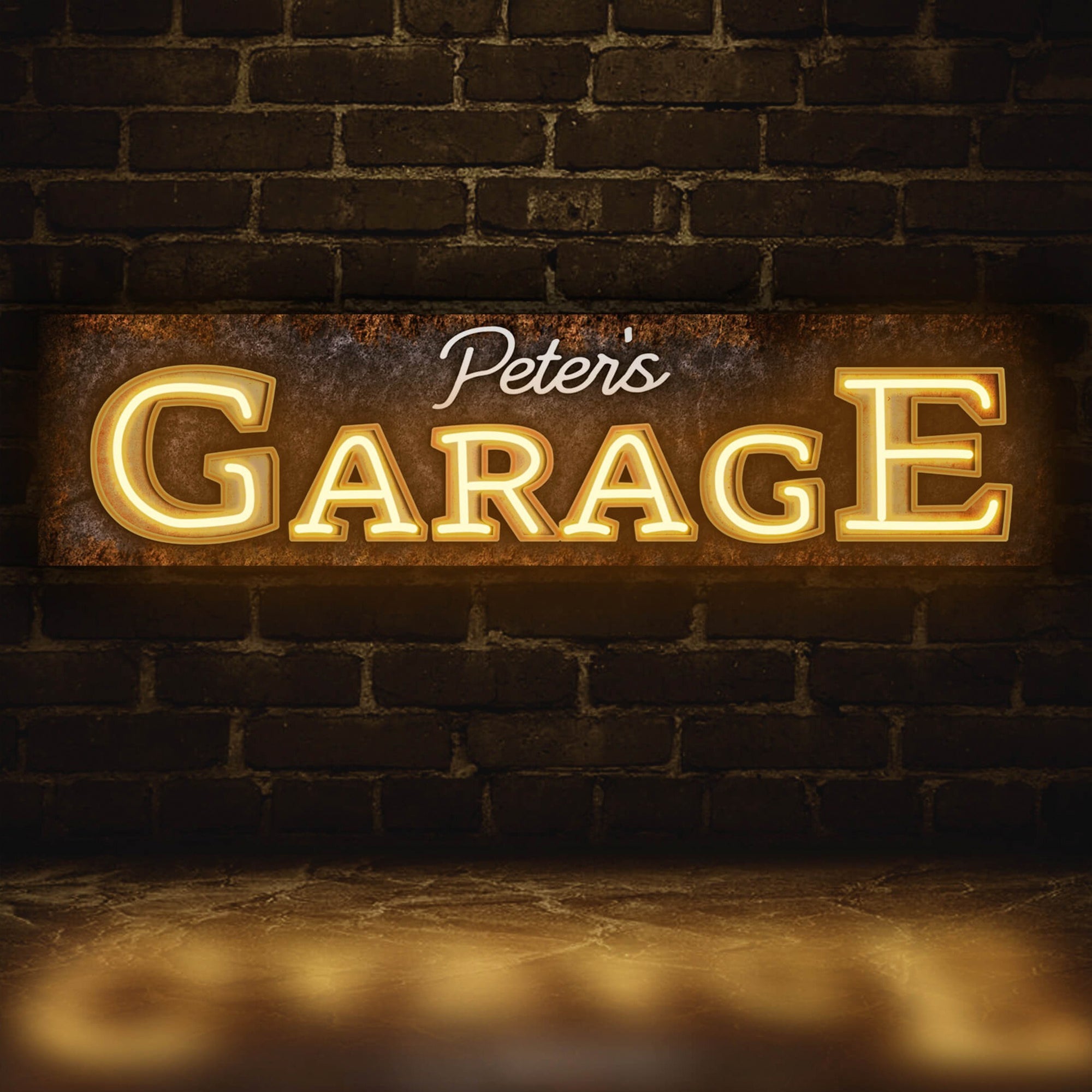 CUSTOM GARAGE NAME SIGN