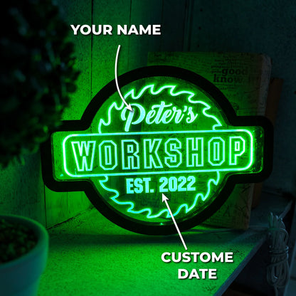 CUSTOM WORKSHOP NEON SIGN