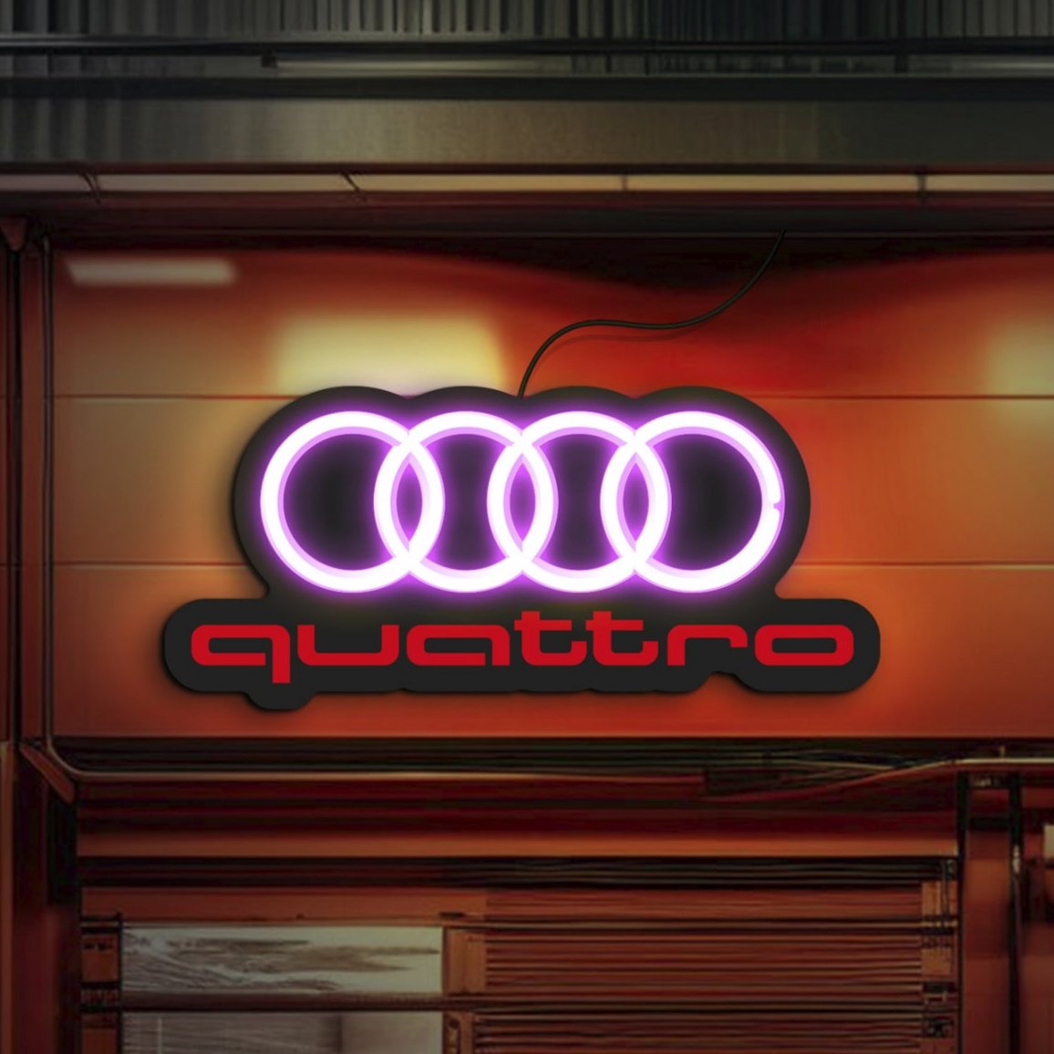 Audi neon sign