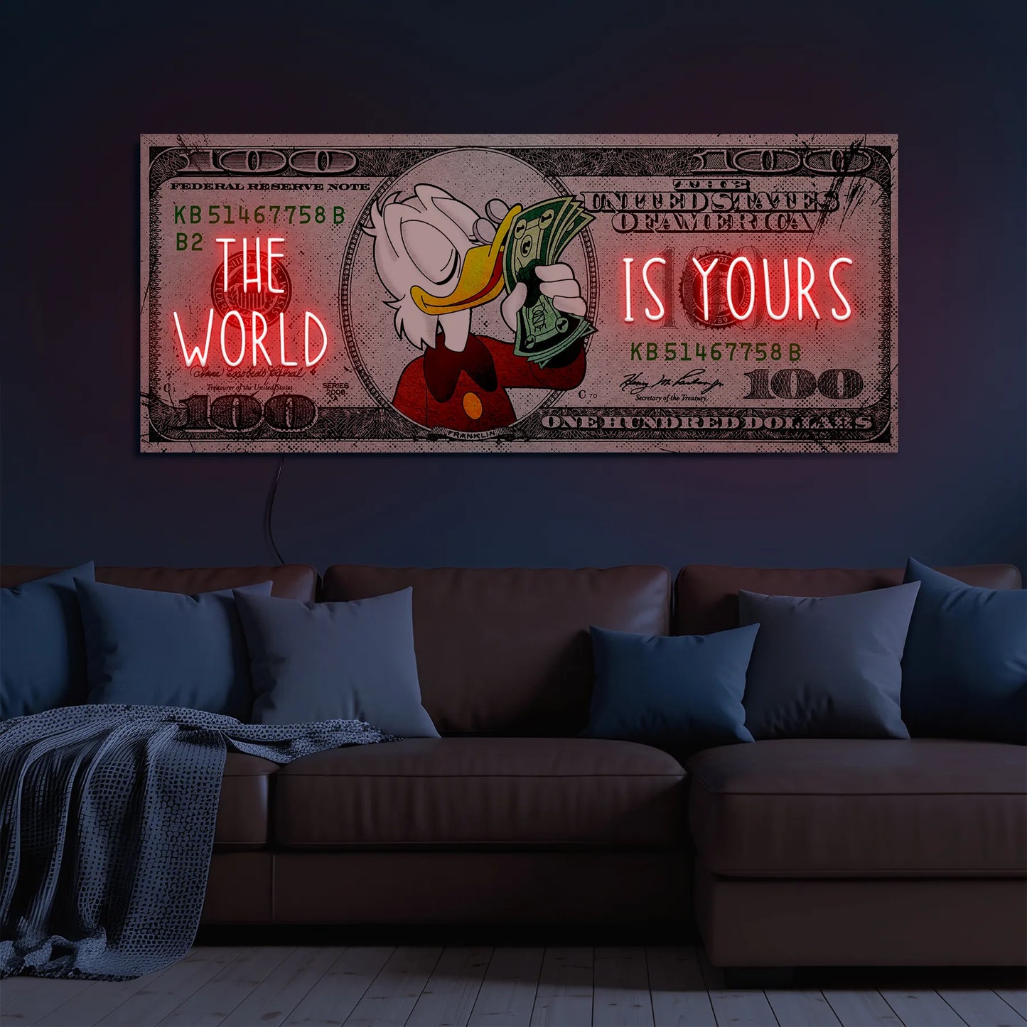 THE WORLD IS YOURS NEON SIGN