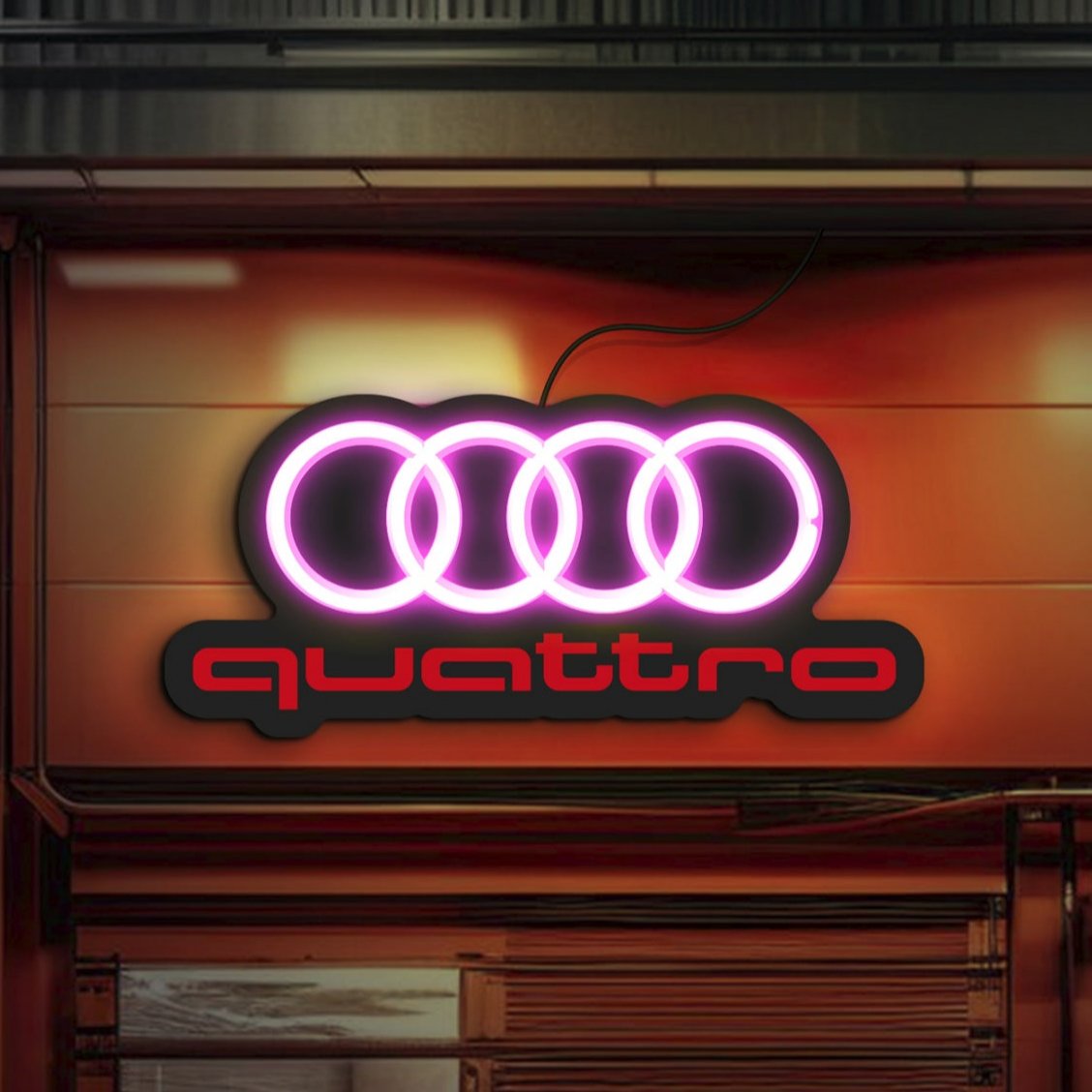 Audi neon sign