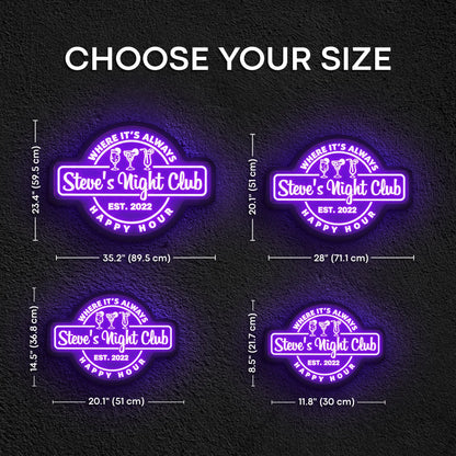 CUSTOM NIGHT CLUB NEON SIGN