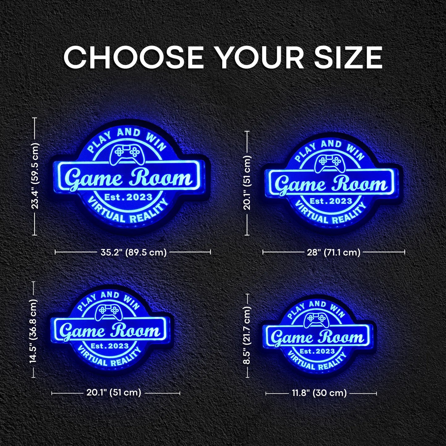 CUSTOM GAME ROOM NEON SIGN