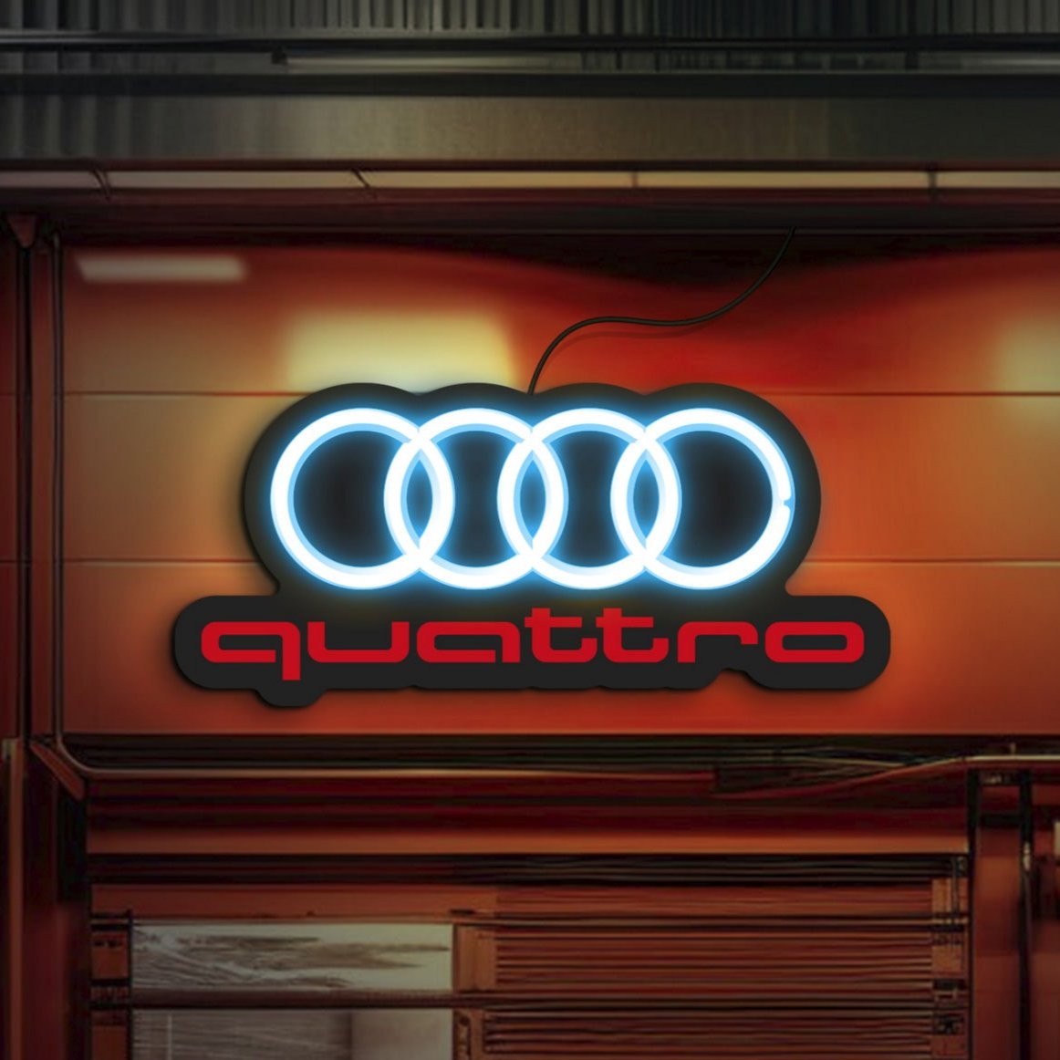 Audi neon sign