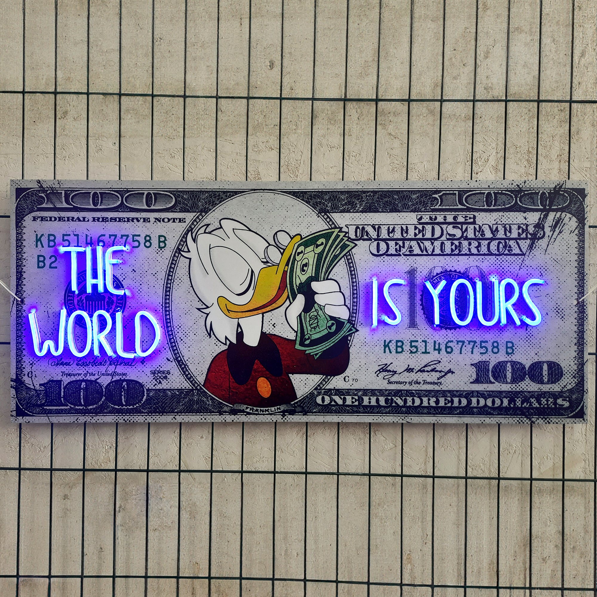 THE WORLD IS YOURS NEON SIGN