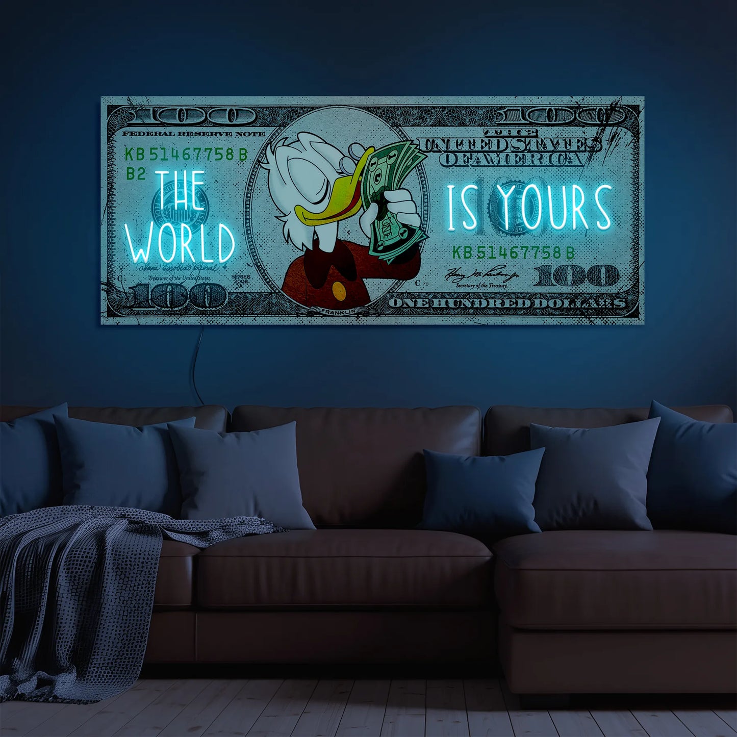 THE WORLD IS YOURS NEON SIGN