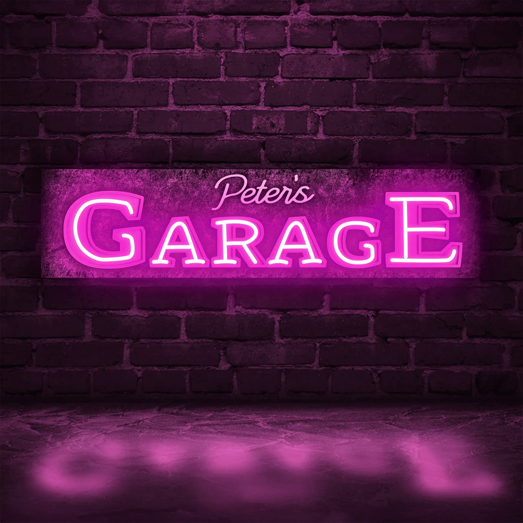 CUSTOM GARAGE NAME SIGN