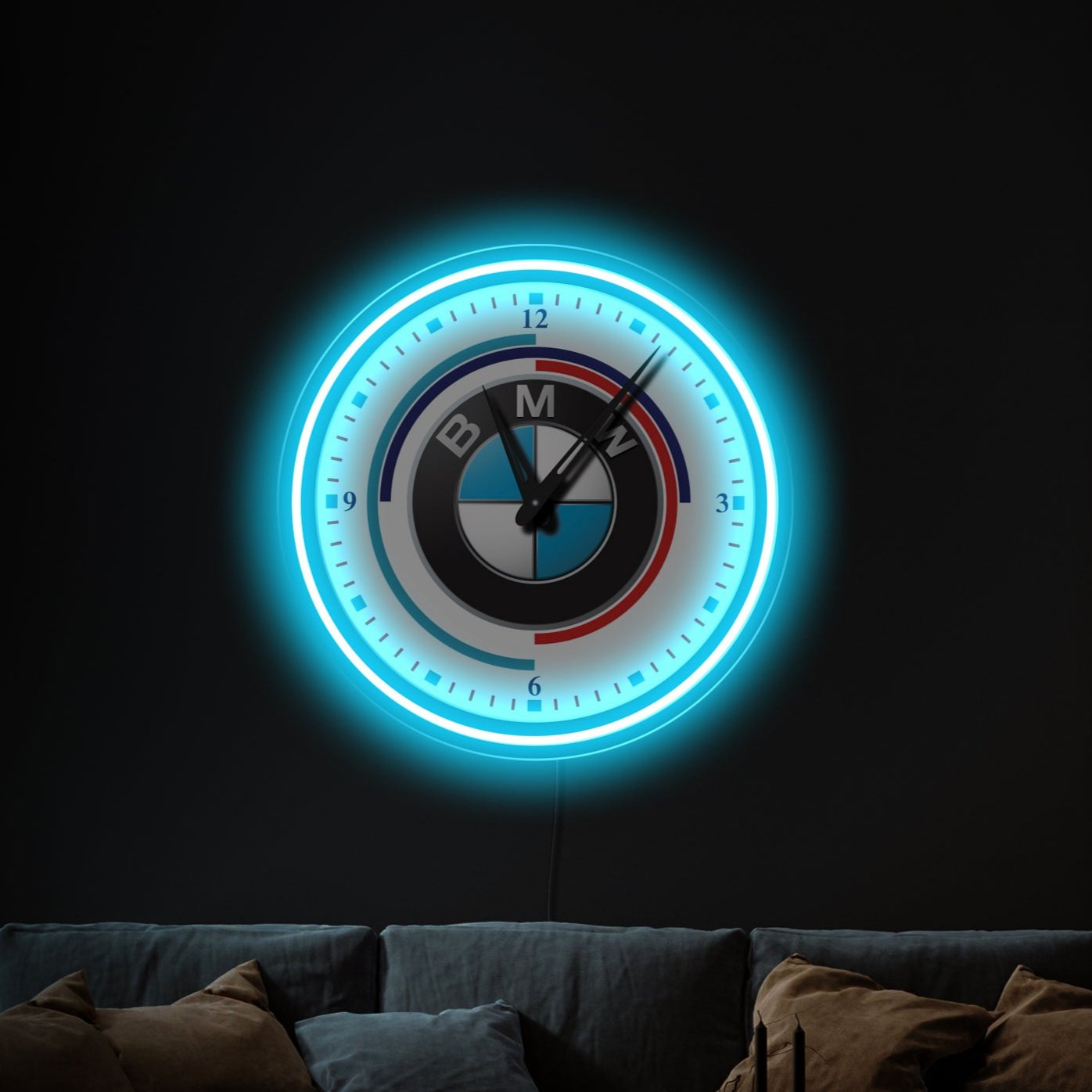 BMW NEON CLOCK