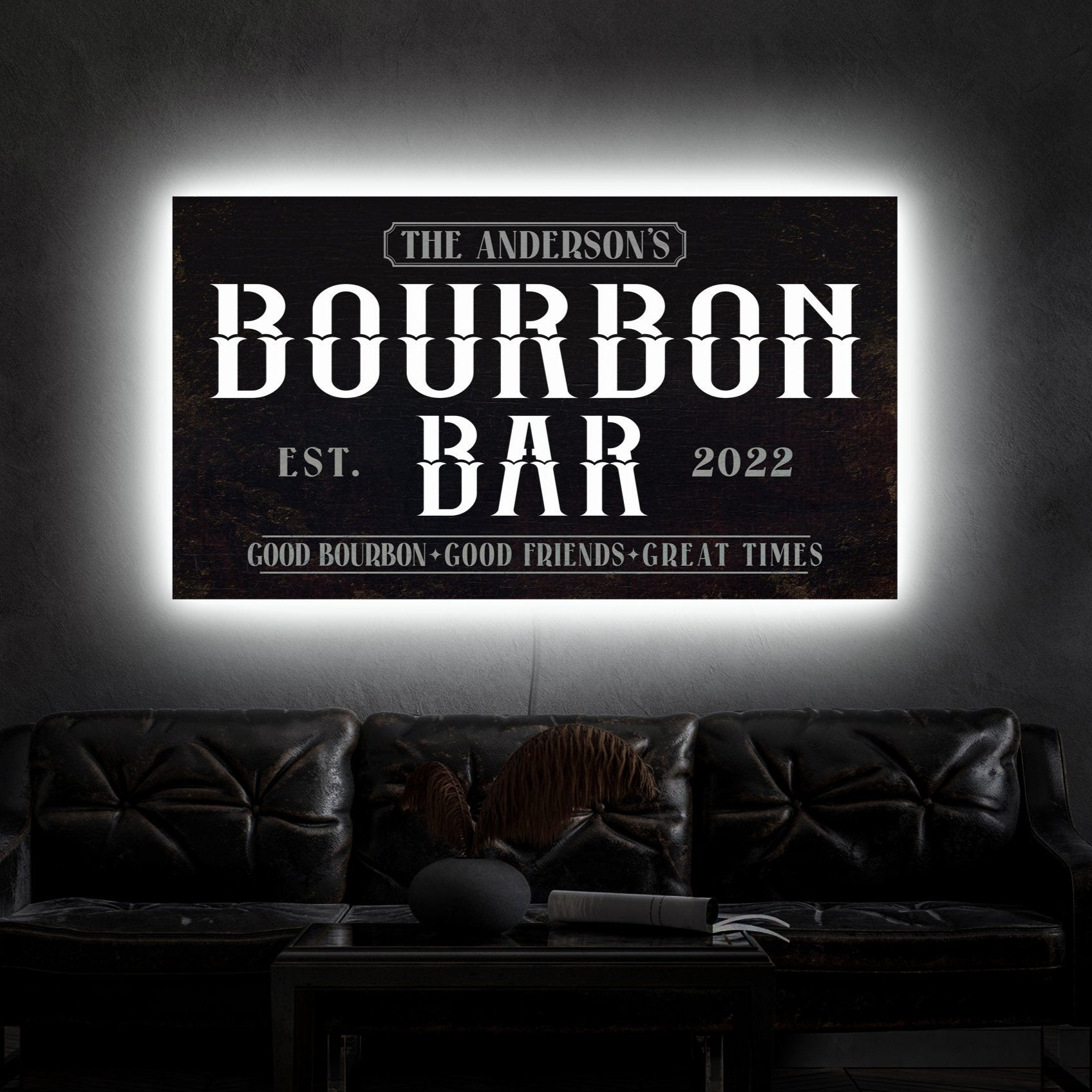 BOURBON BAR NEON SIGN