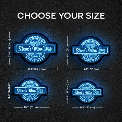 CUSTOM MAN BAR NEON SIGN