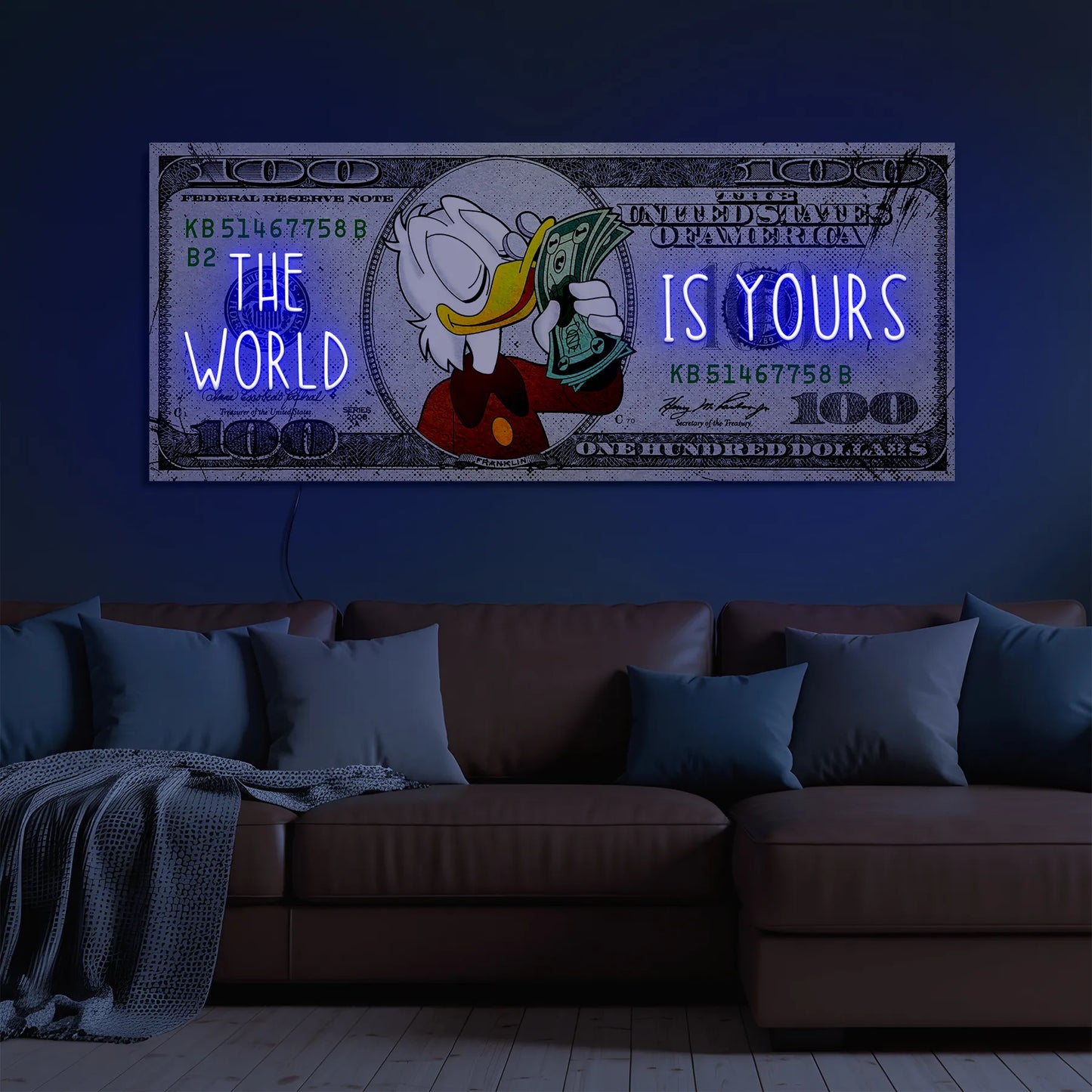THE WORLD IS YOURS NEON SIGN