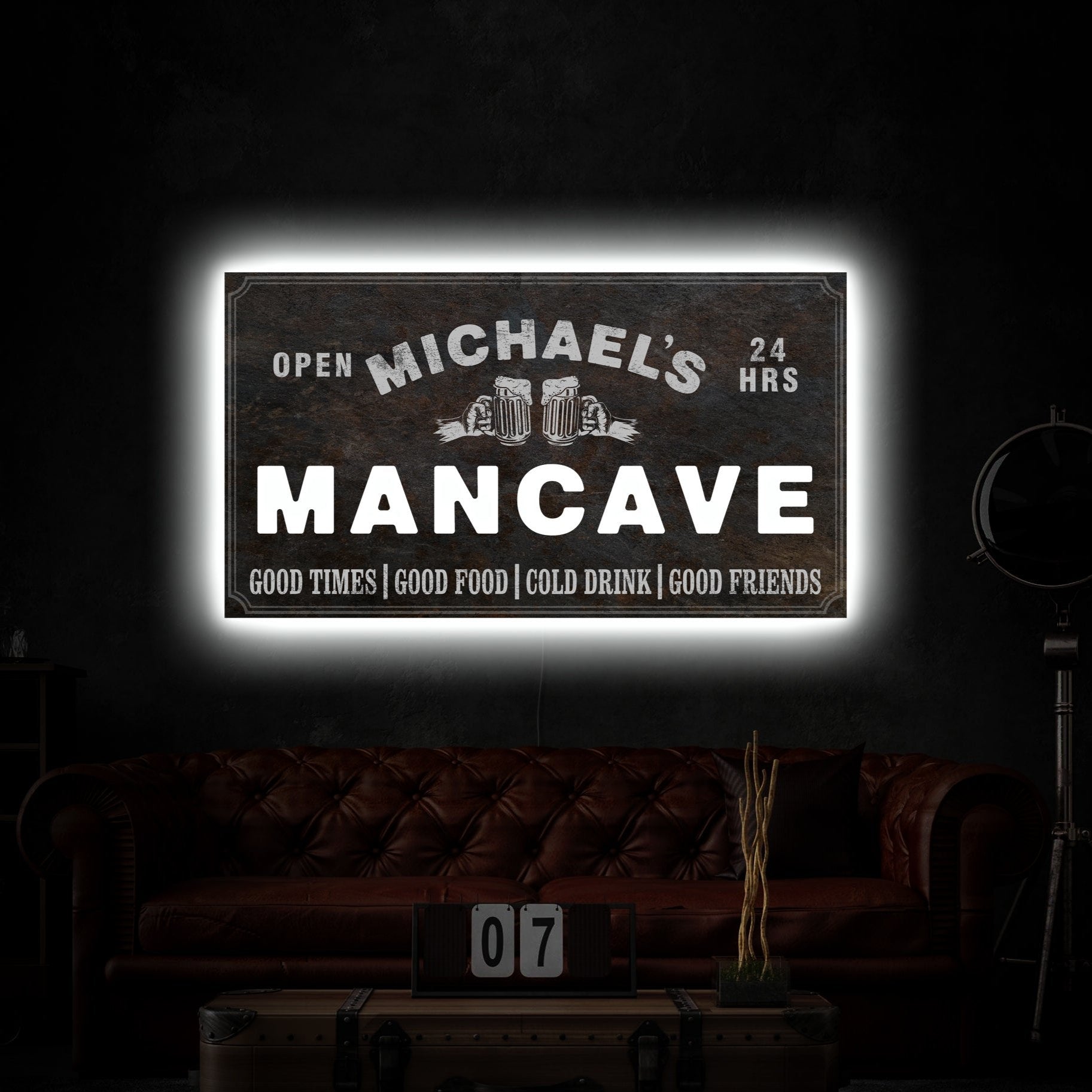 CUSTOM MAN CAVE NEON SIGN