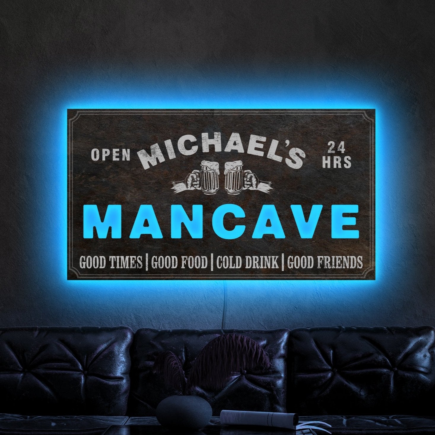 CUSTOM MAN CAVE NEON SIGN