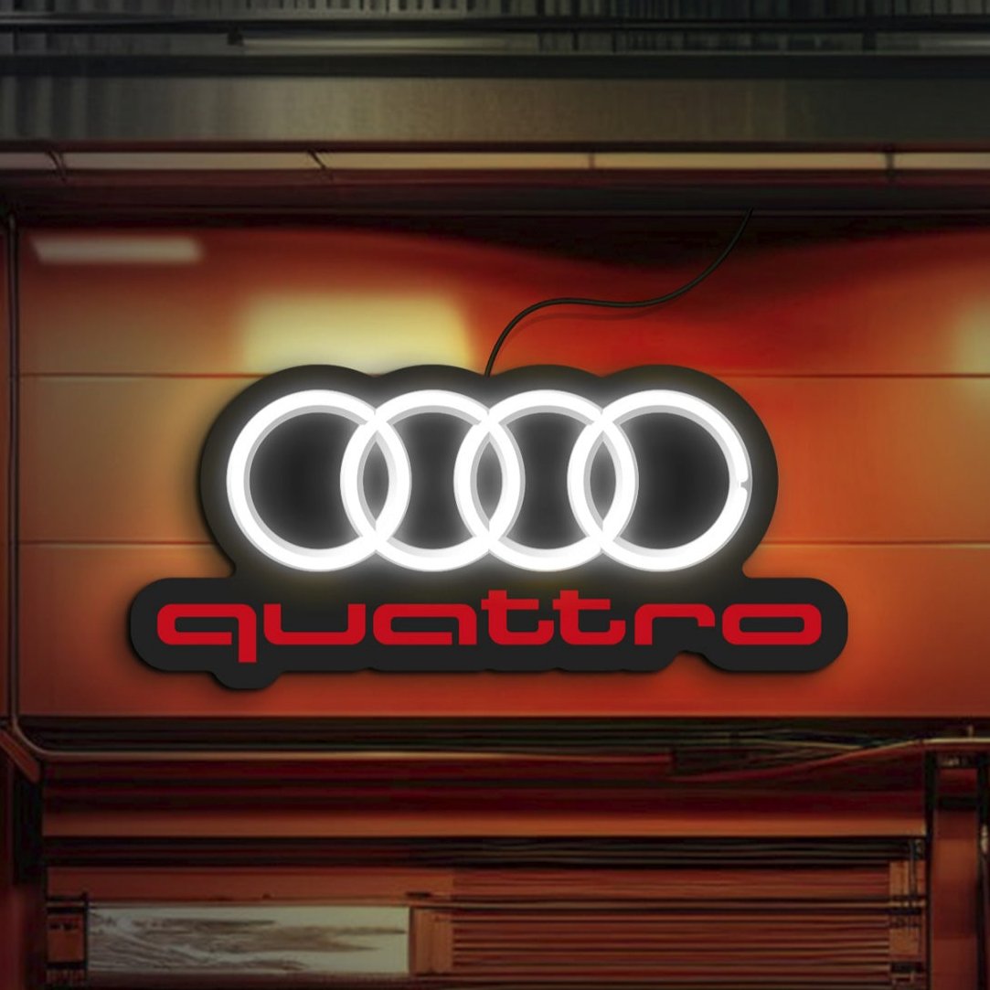 Audi neon sign