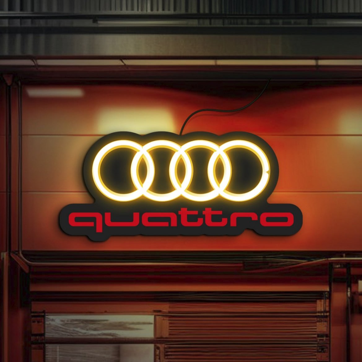 Audi neon sign