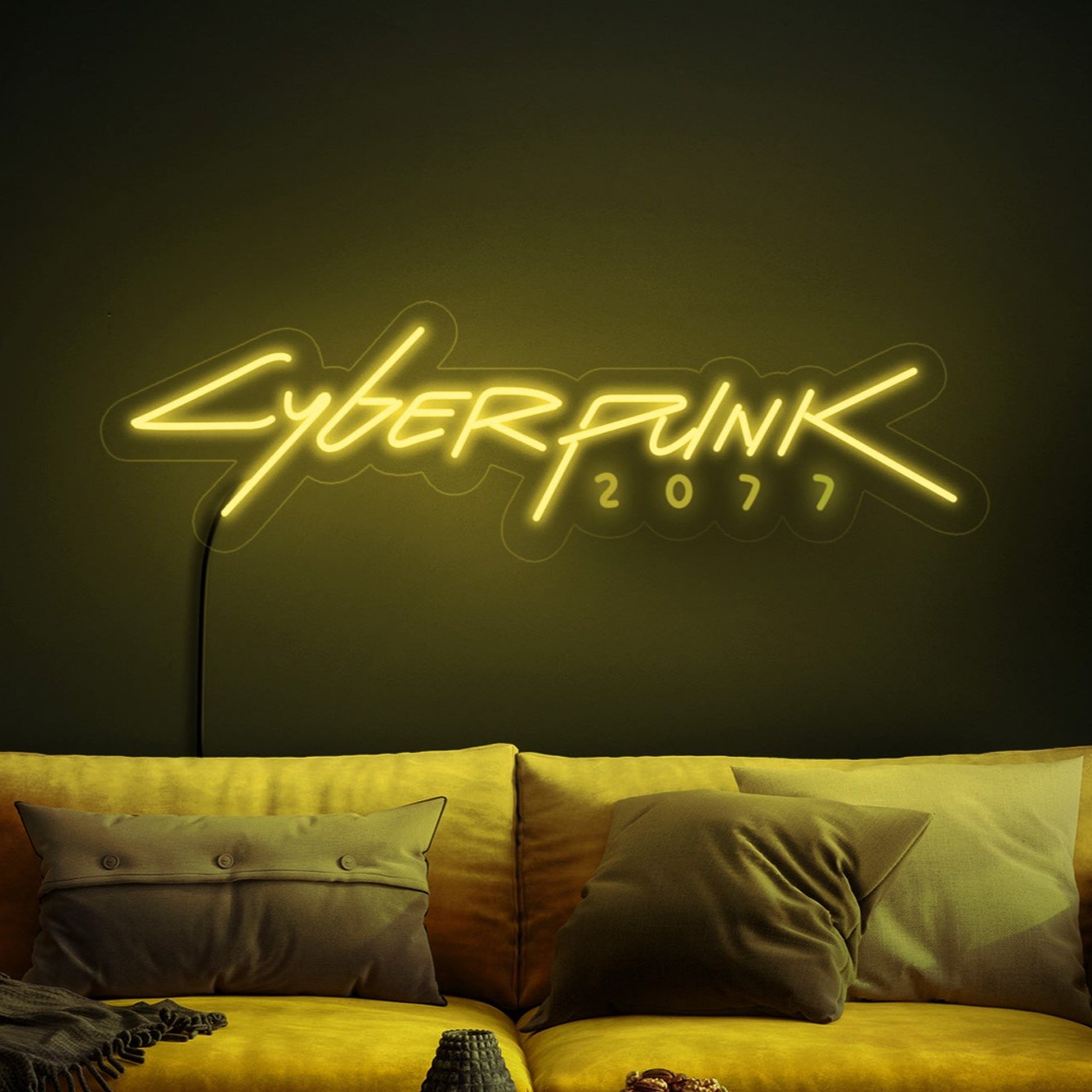 Cyberpunk neon sign